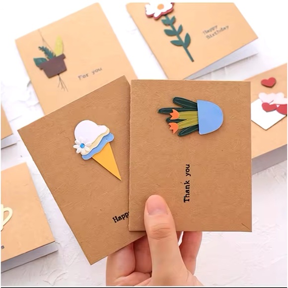 Greeting cards gift envelopes set 10 card set new rainbow flower - Picture 2 of 6